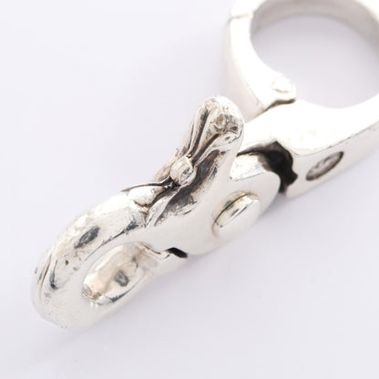 クロムハーツ クイッククリップクロスボール シルバー キーホルダー