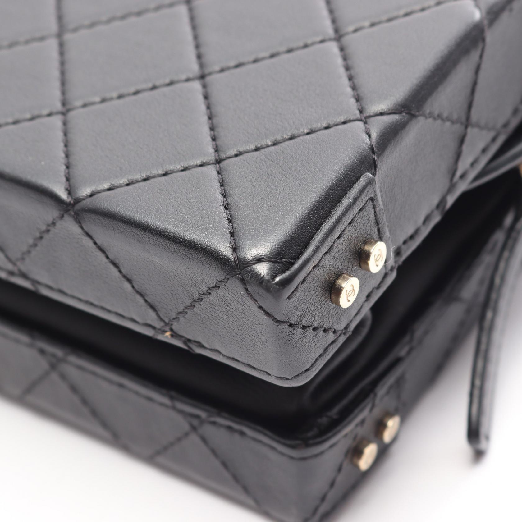 シャネル バニティケース マトラッセ 2way レザーショルダーバッグ