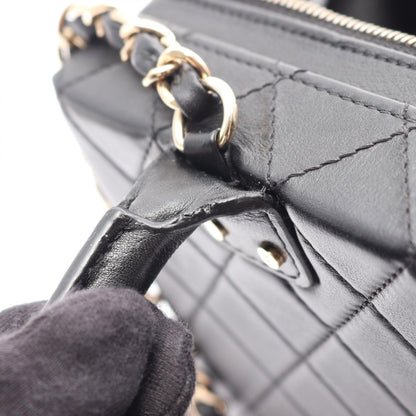 シャネル バニティケース マトラッセ 2way レザーショルダーバッグ