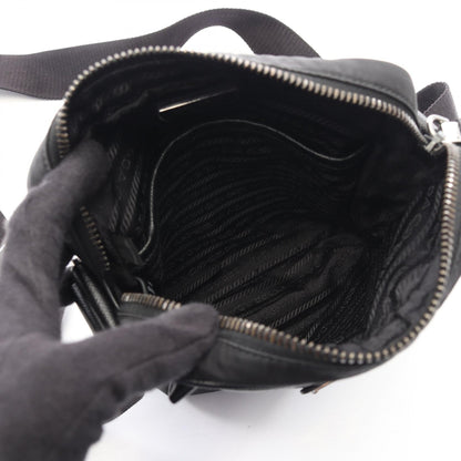 プラダ Re-Nylon ナイロン サフィアーノレザーショルダーバッグ