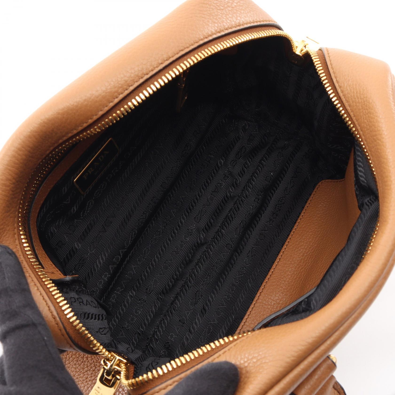 プラダ VITTELO PHENIX レザー2wayハンドバッグ