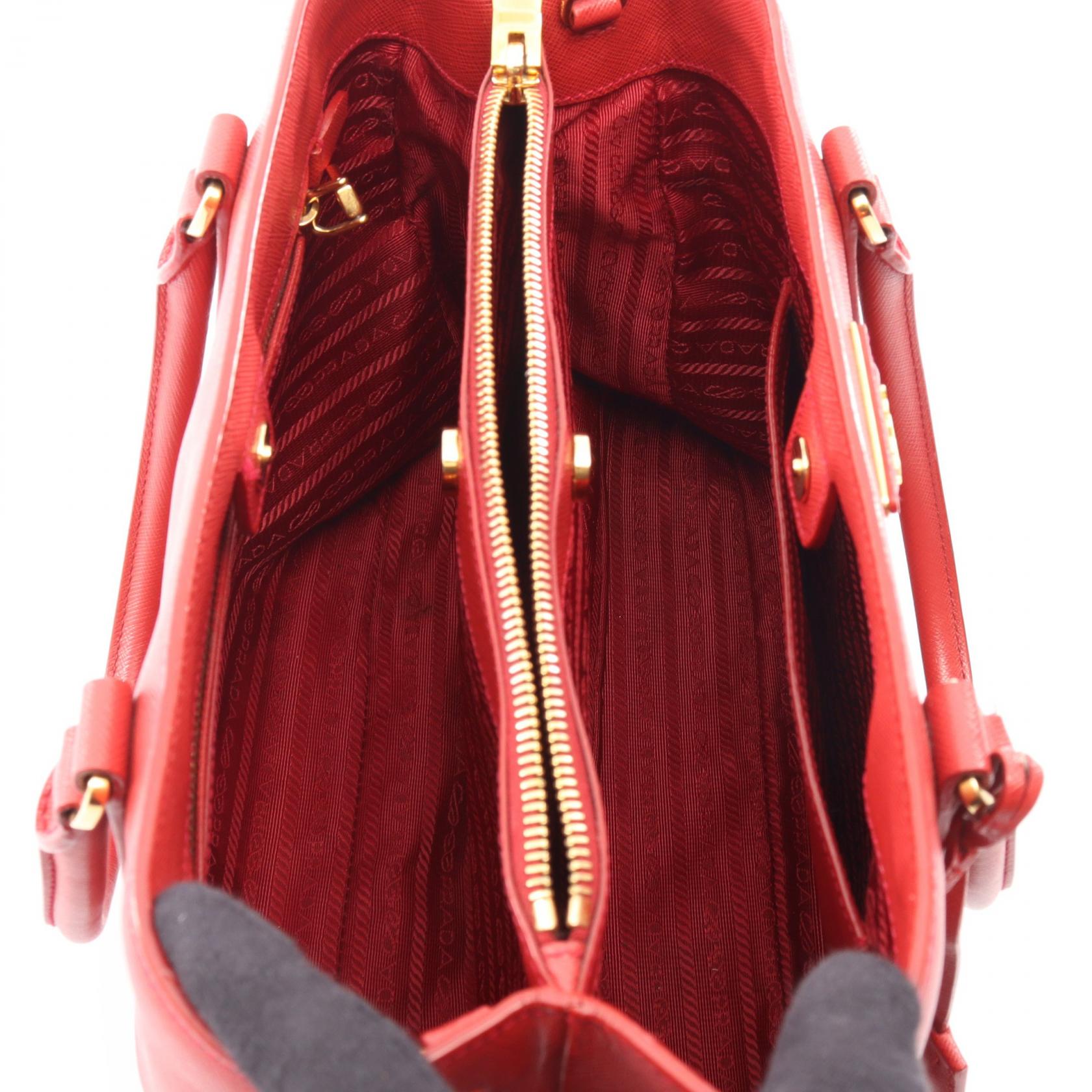 プラダ SAFFIANO LUX ガレリア 2wayハンドバッグ