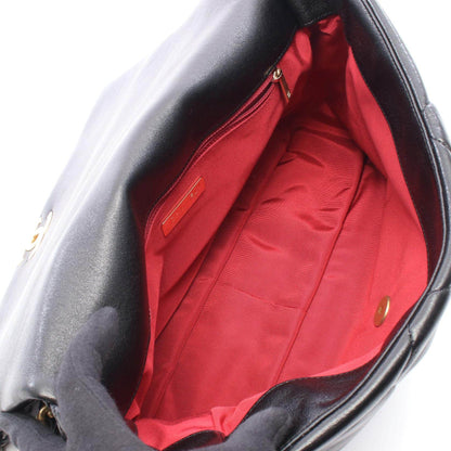 シャネル 19 マキシ レザー2WAYショルダーバッグ
