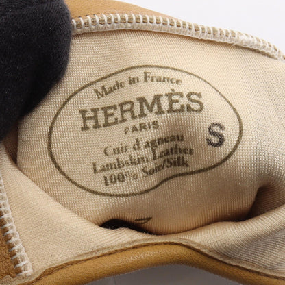 エルメス トリミング レザー手袋