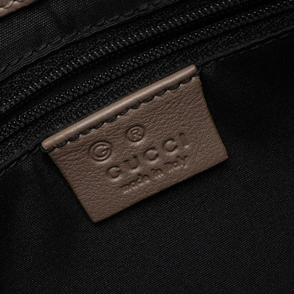 グッチ グッチシマ キャンバス レザー ショルダーバッグ