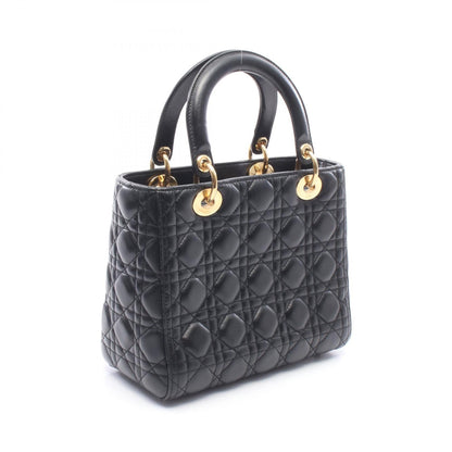 ディオール LADY DIOR レザー ハンドバッグ