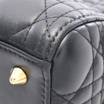 ディオール LADY DIOR レザー ハンドバッグ