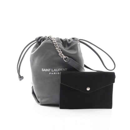 イヴサンローラン TEDDY SMALL レザーショルダーバッグ