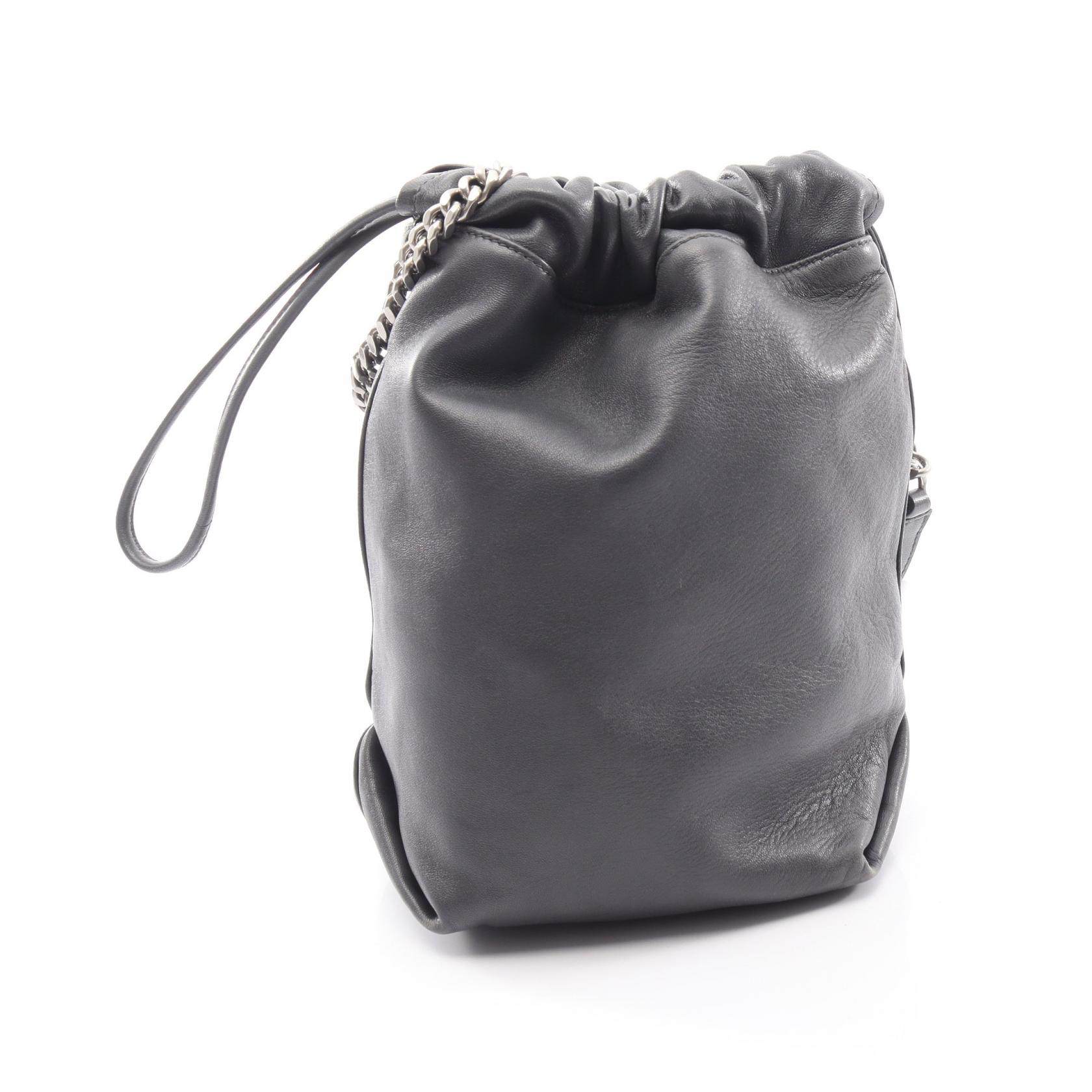 イヴサンローラン TEDDY SMALL レザーショルダーバッグ