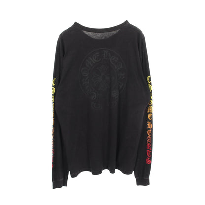クロムハーツ グラデーションロゴ コットン長袖Tシャツ