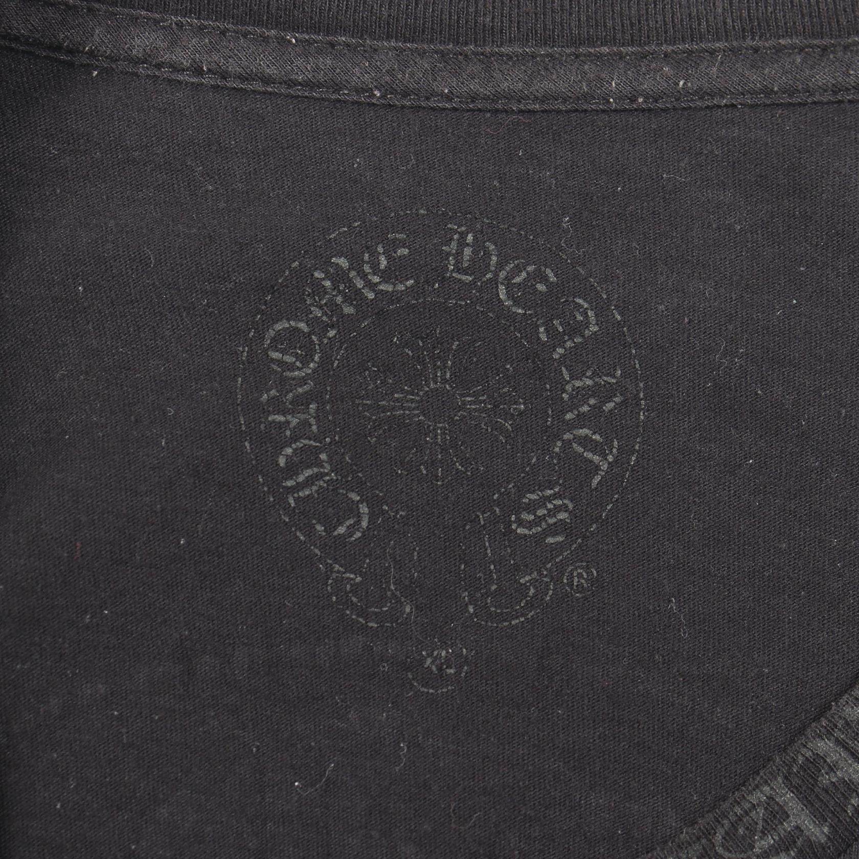 クロムハーツ グラデーションロゴ コットン長袖Tシャツ