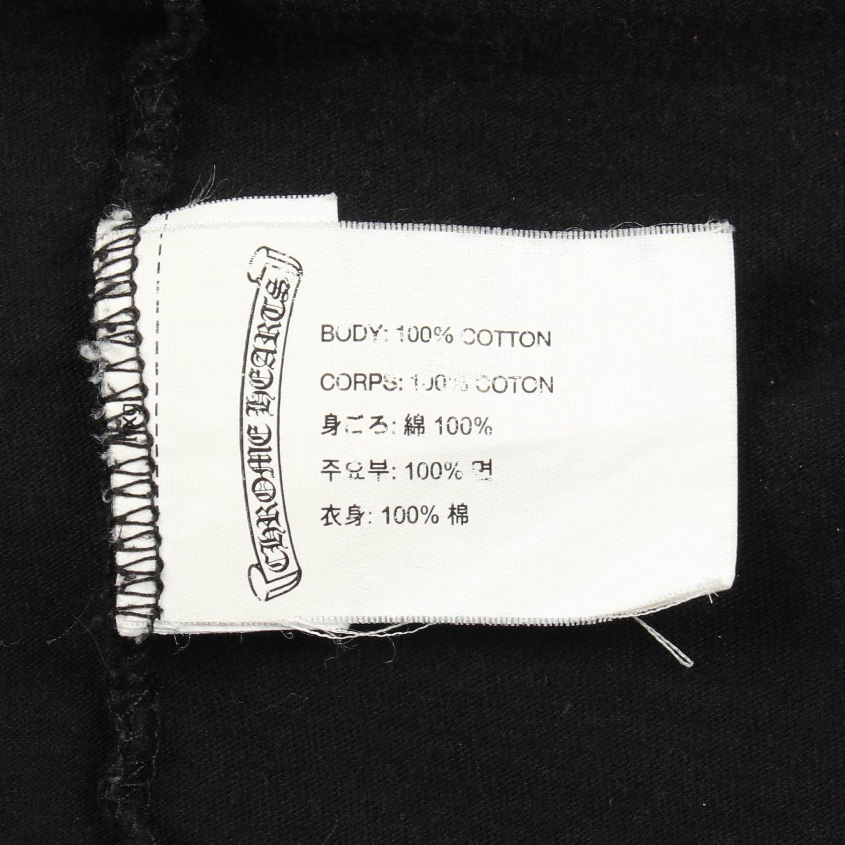 クロムハーツ グラデーションロゴ コットン長袖Tシャツ