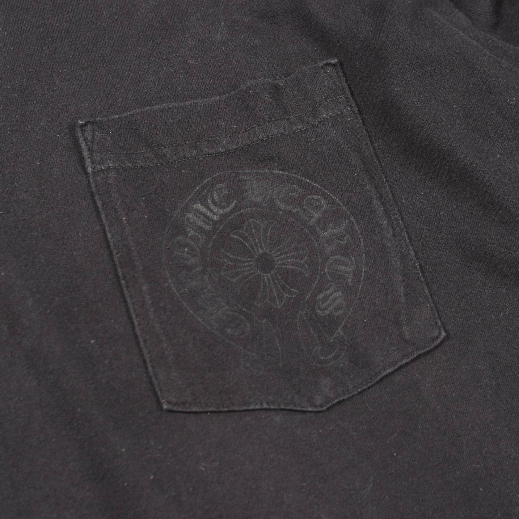 クロムハーツ グラデーションロゴ コットン長袖Tシャツ