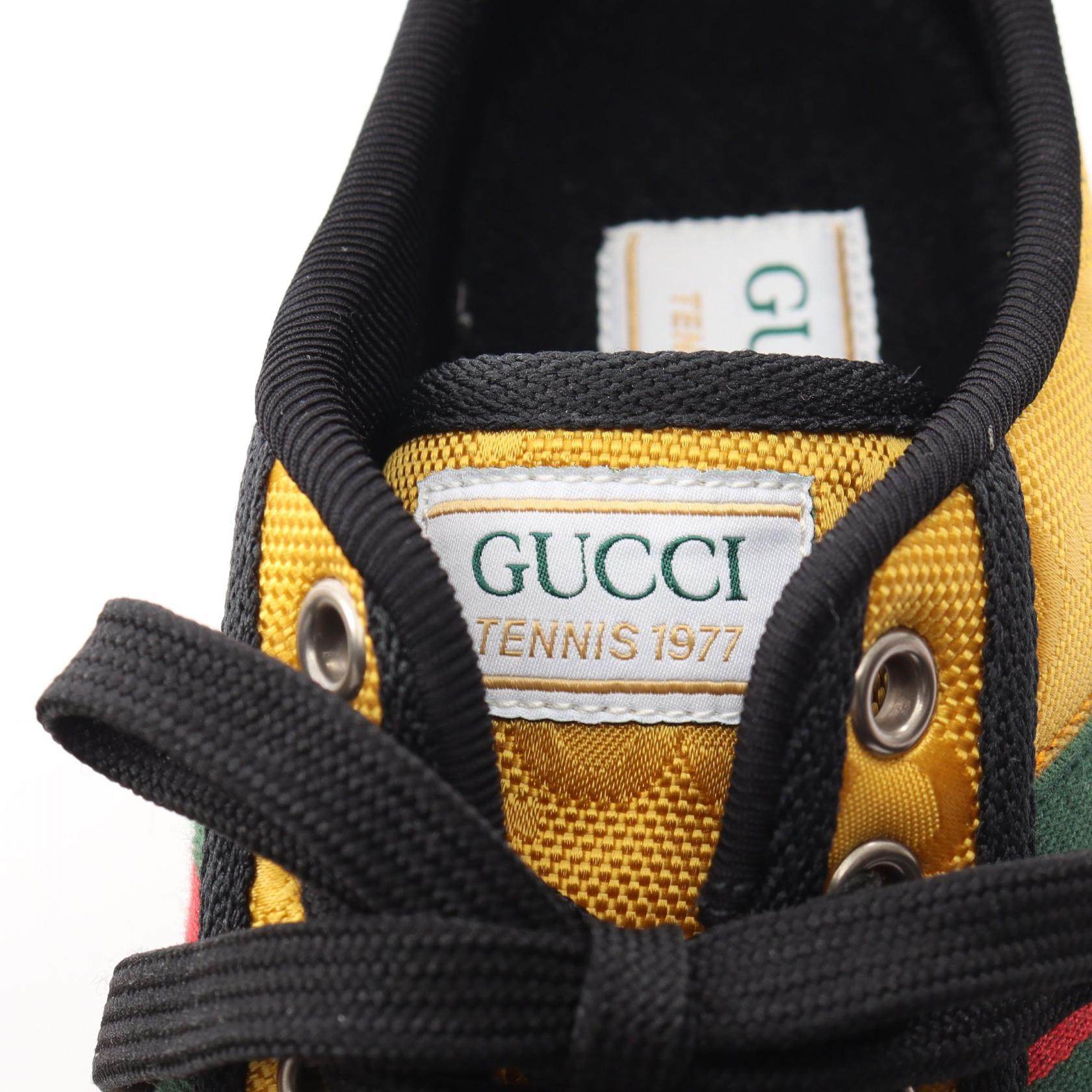 グッチ GUCCI TENNIS 1977 キャンバススニーカー