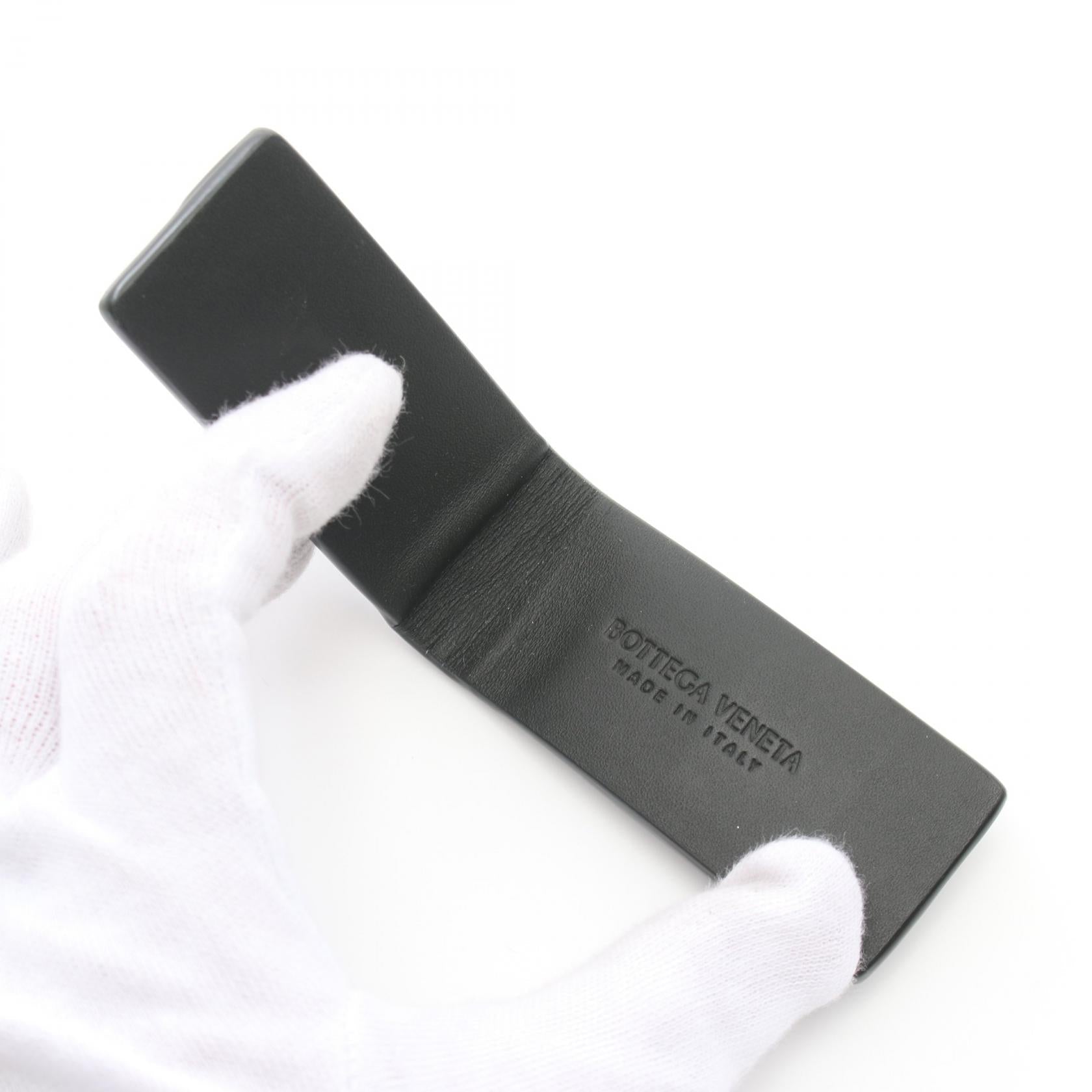 ボッテガヴェネタイントレチャートレザー マネークリップ