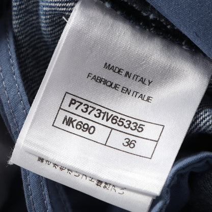 シャネル ココ マーク ボタン コットン デニム パンツ