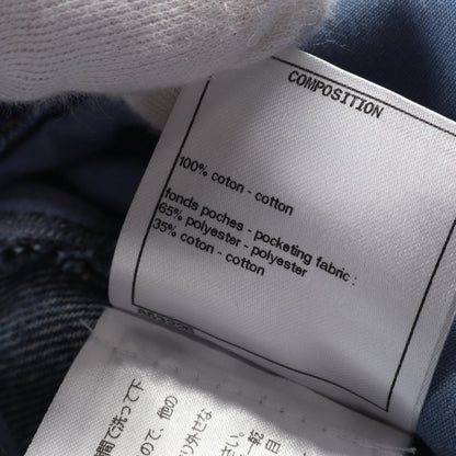 シャネル ココ マーク ボタン コットン デニム パンツ