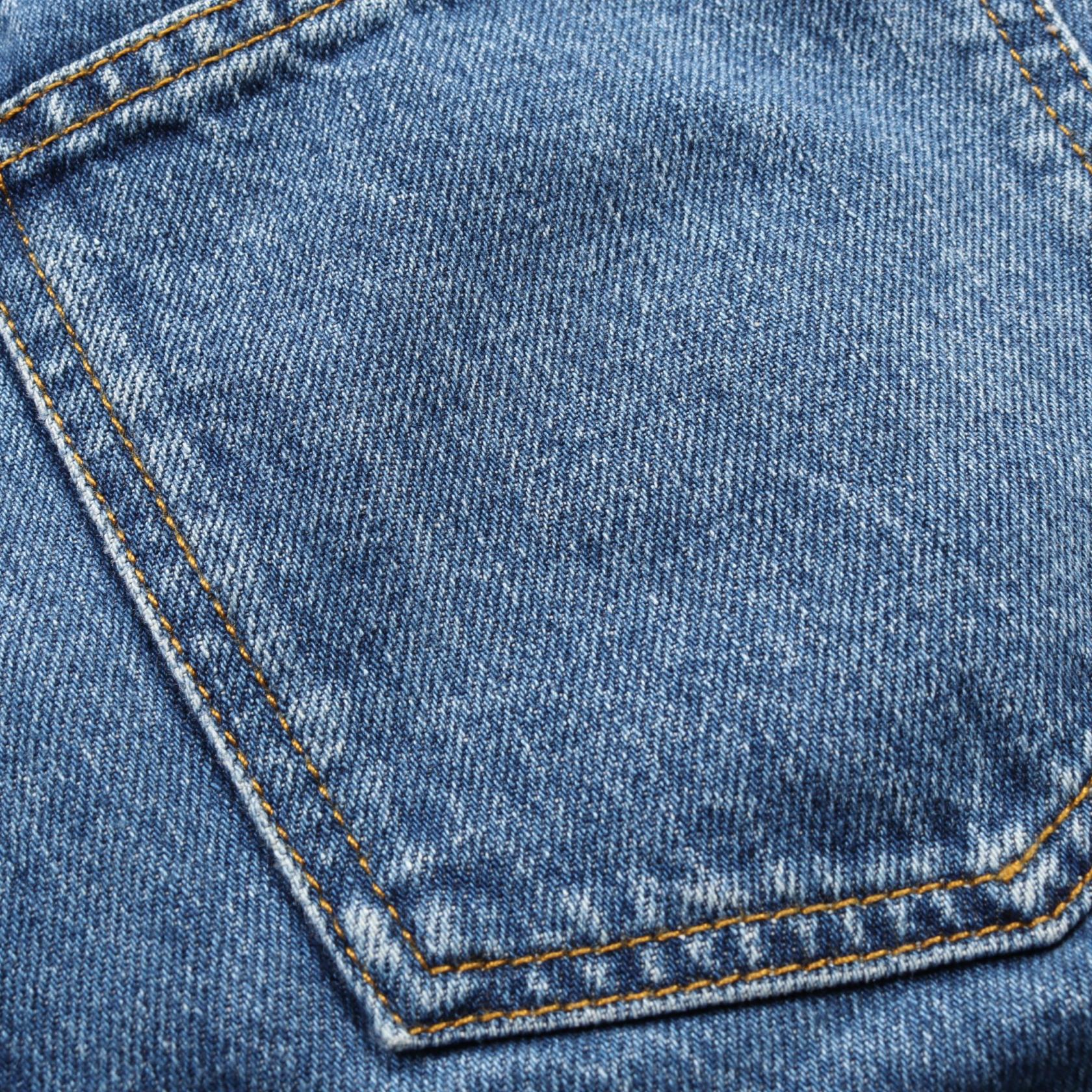 シャネル ココ マーク ボタン コットン デニム パンツ