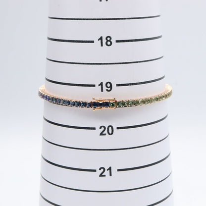 Damiani Luce Timeless クラシコ レインボー サファイア Au750 ブレスレット