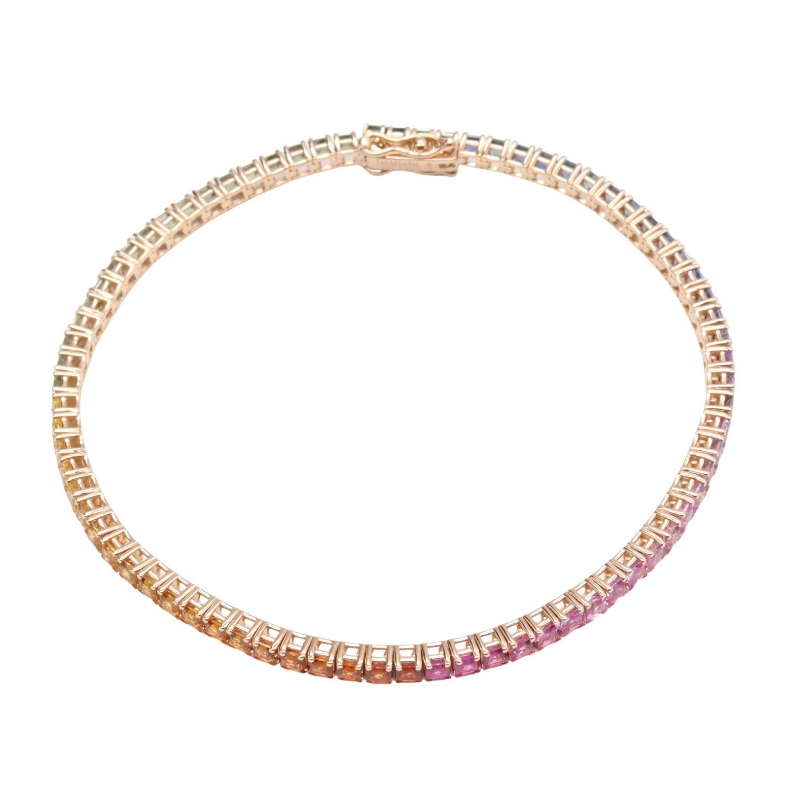 Damiani Luce Timeless クラシコ レインボー サファイア Au750 ブレスレット