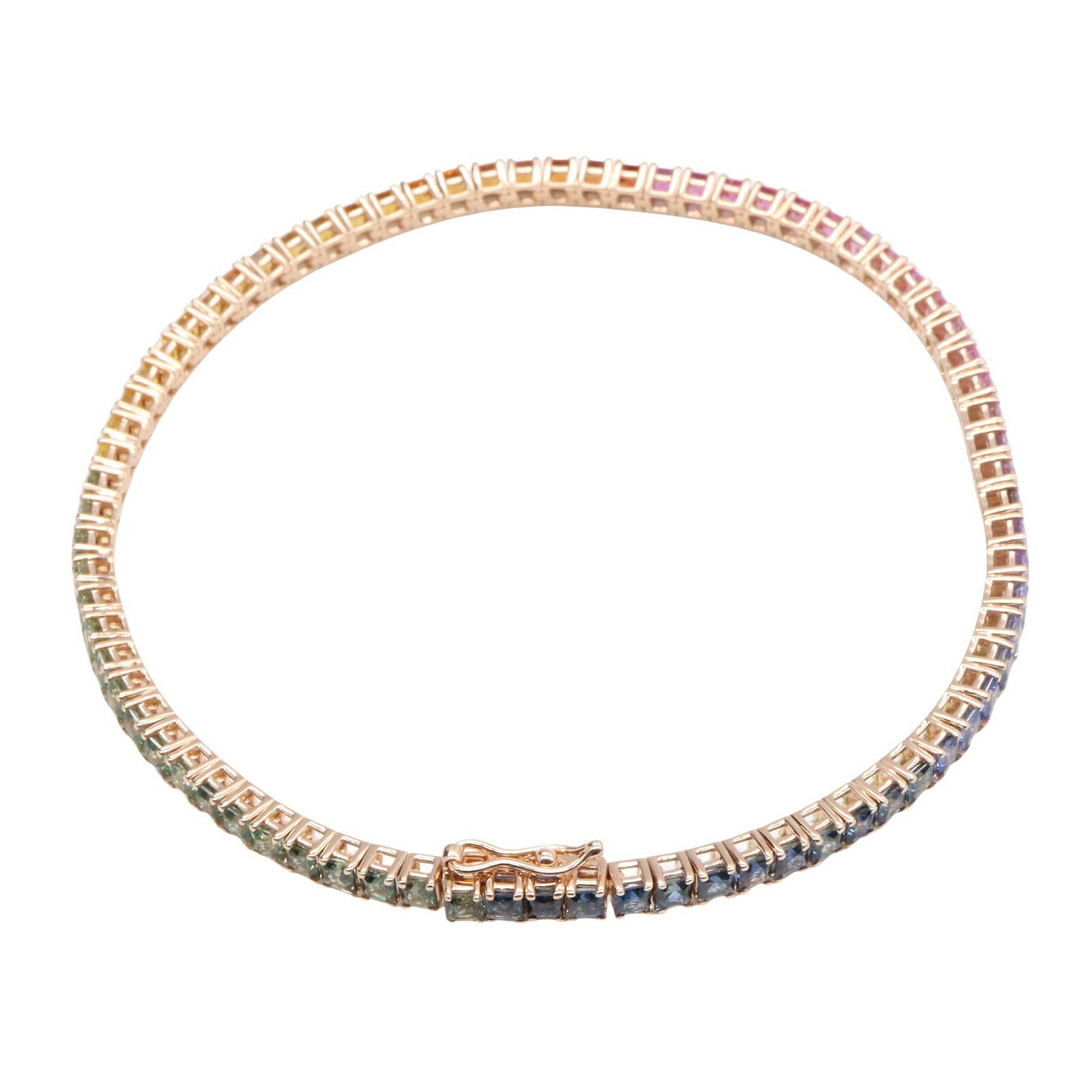 Damiani Luce Timeless クラシコ レインボー サファイア Au750 ブレスレット