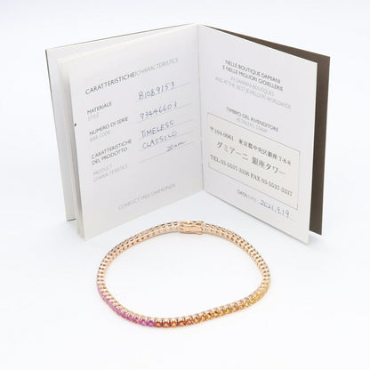 Damiani Luce Timeless クラシコ レインボー サファイア Au750 ブレスレット