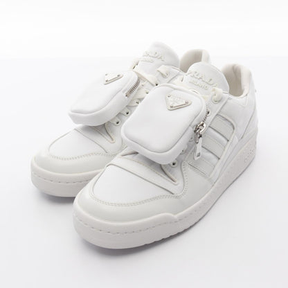 プラダ Re-Nylon FORUM LOW レザー ファブリック スニーカー