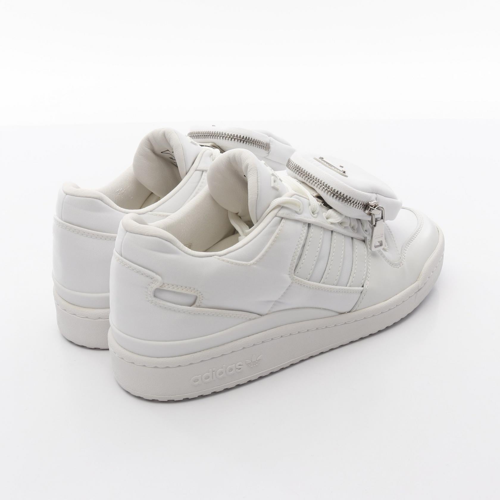 プラダ Re-Nylon FORUM LOW レザー ファブリック スニーカー