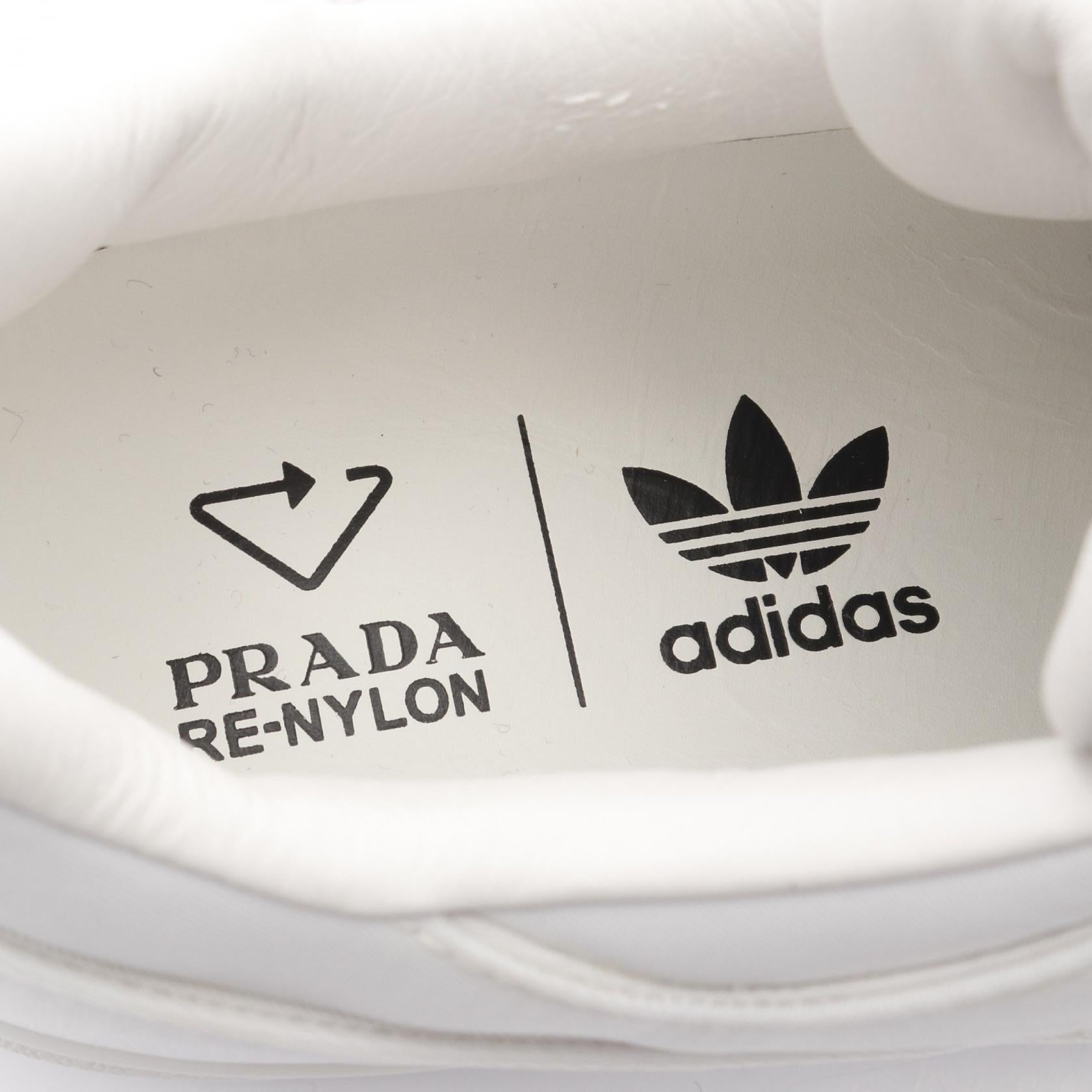 プラダ Re-Nylon FORUM LOW レザー ファブリック スニーカー