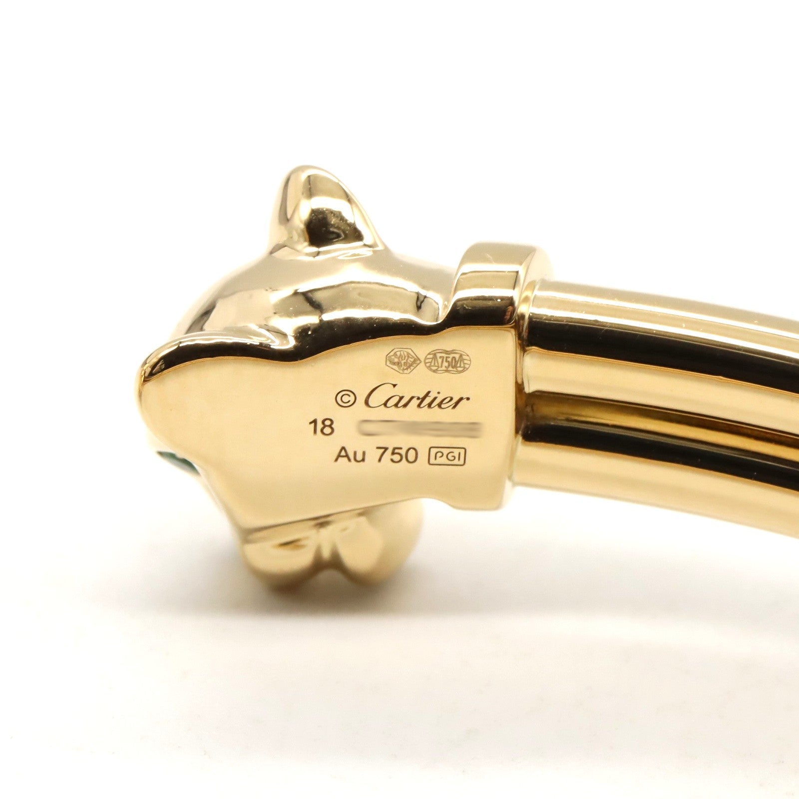 カルティエ パンテール Au750 バングル サイズ 17