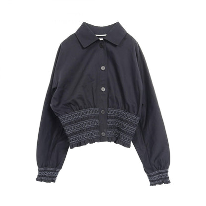 エルメス Veste taille brodee a smocks コットンジャケット
