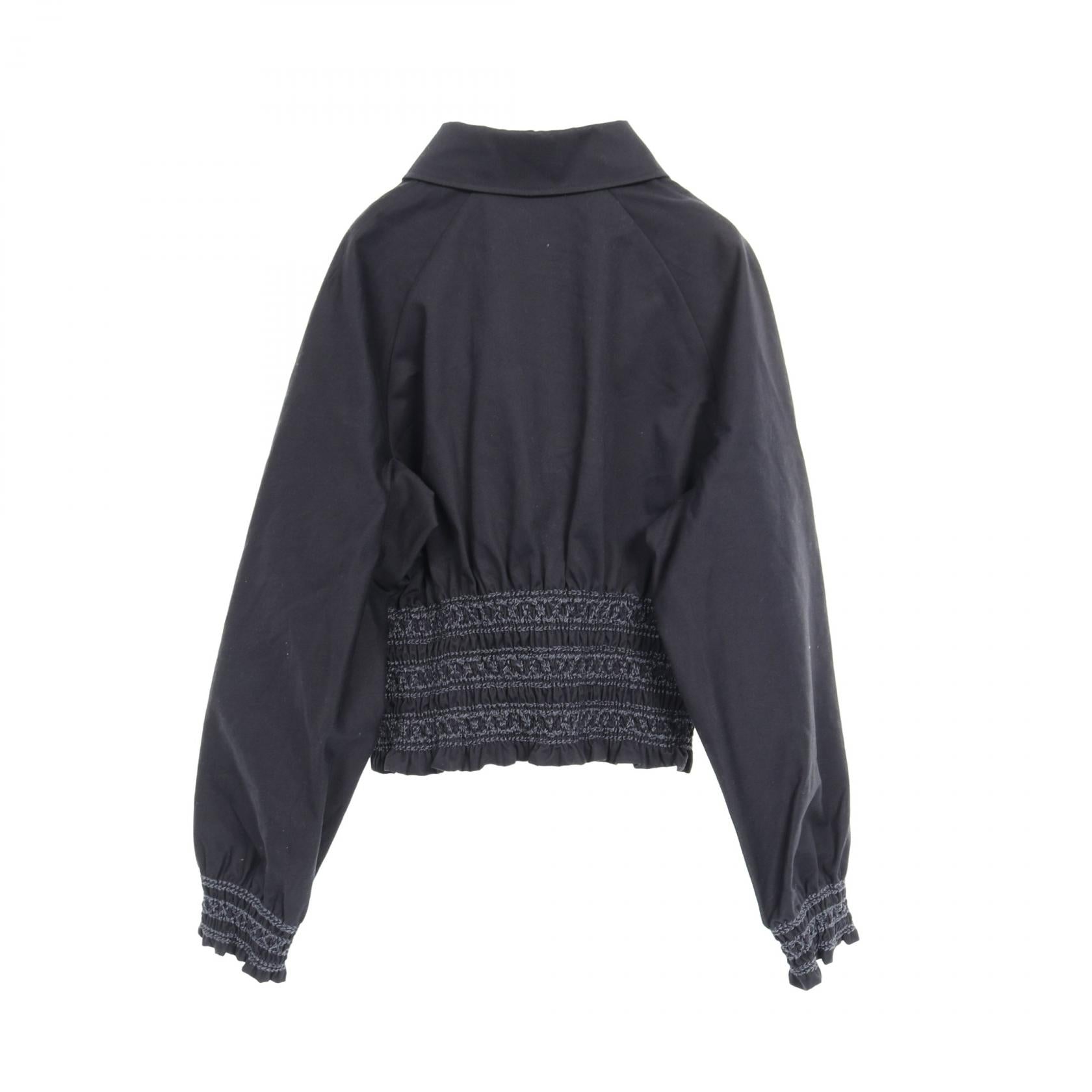 エルメス Veste taille brodee a smocks コットンジャケット