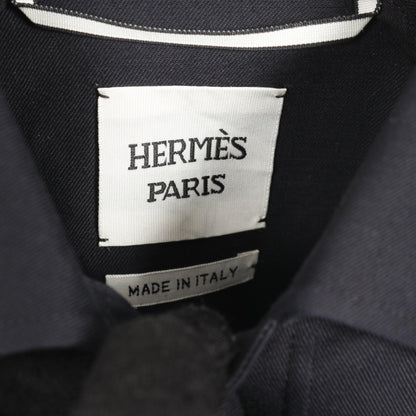 エルメス Veste taille brodee a smocks コットンジャケット