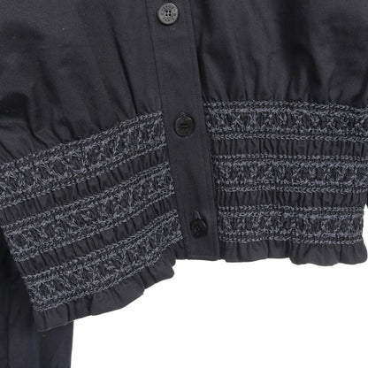 エルメス Veste taille brodee a smocks コットンジャケット