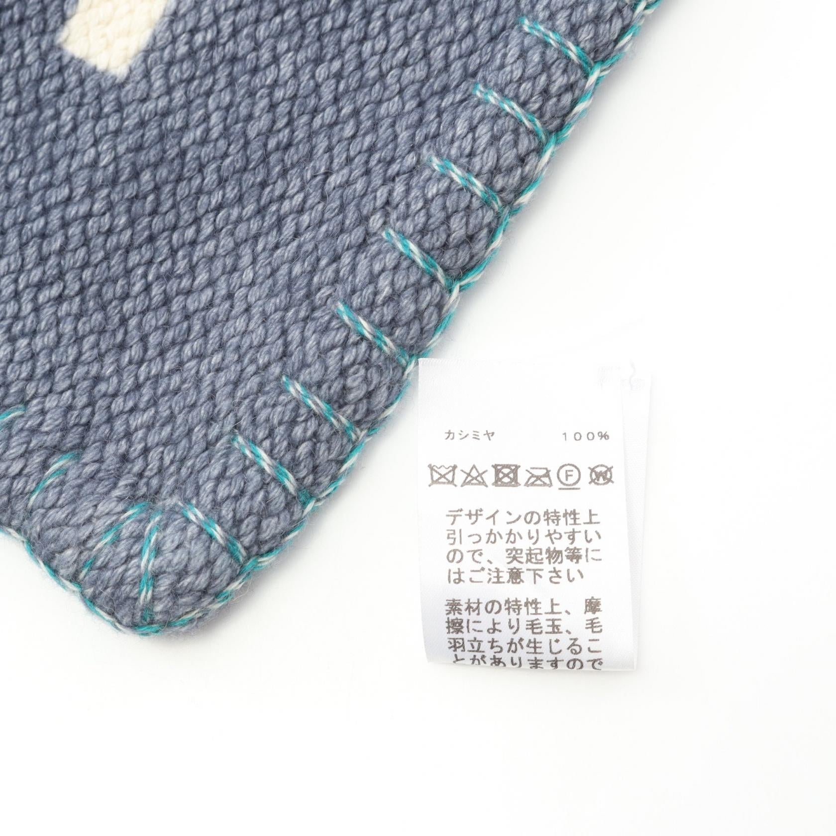 エルメス プレードH Dye カシミヤ ブランケット
