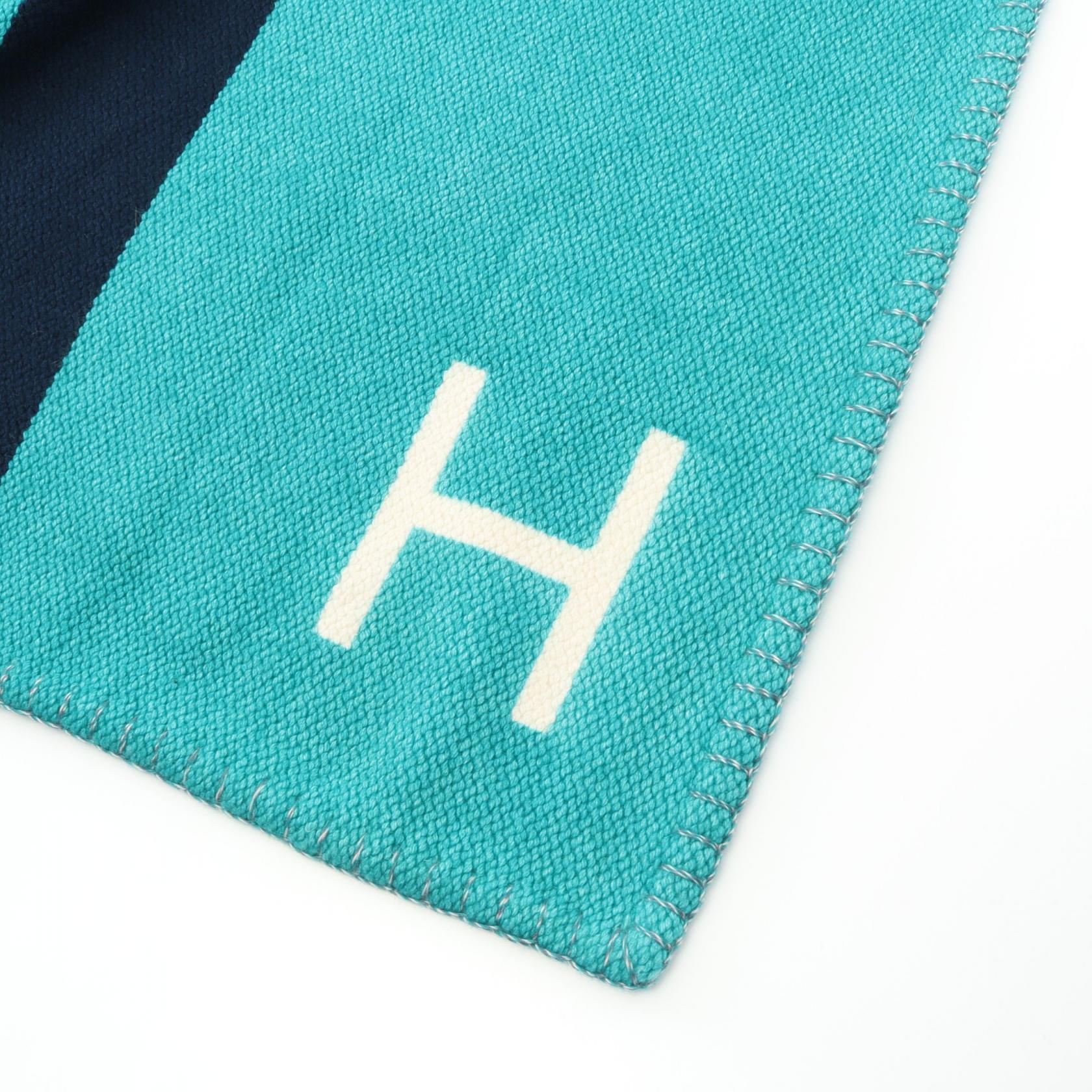 エルメス プレードH Dye カシミヤ ブランケット