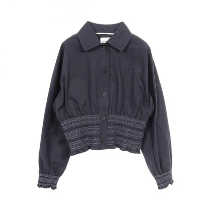 エルメス Veste taille brodee a smocks コットンジャケット