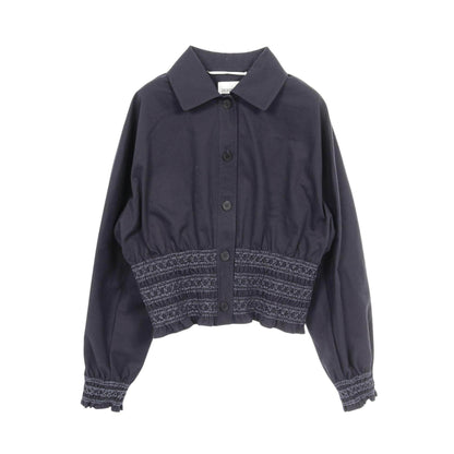 エルメス Veste taille brodee a smocks コットンジャケット