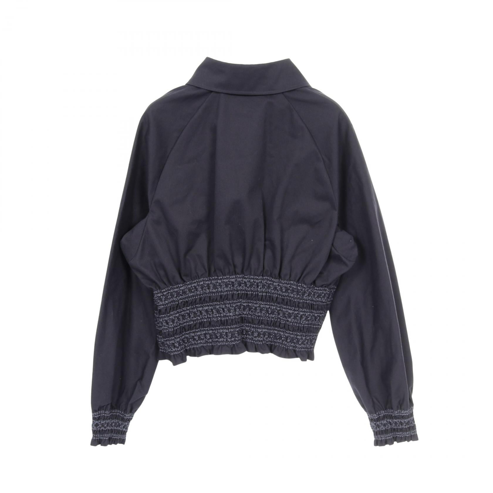 エルメス Veste taille brodee a smocks コットンジャケット