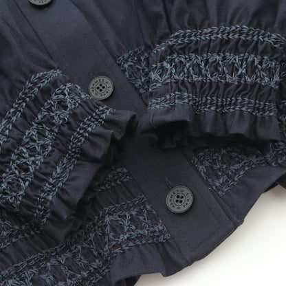 エルメス Veste taille brodee a smocks コットンジャケット