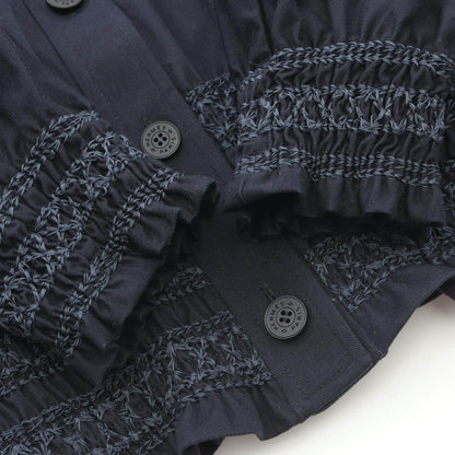 エルメス Veste taille brodee a smocks コットンジャケット