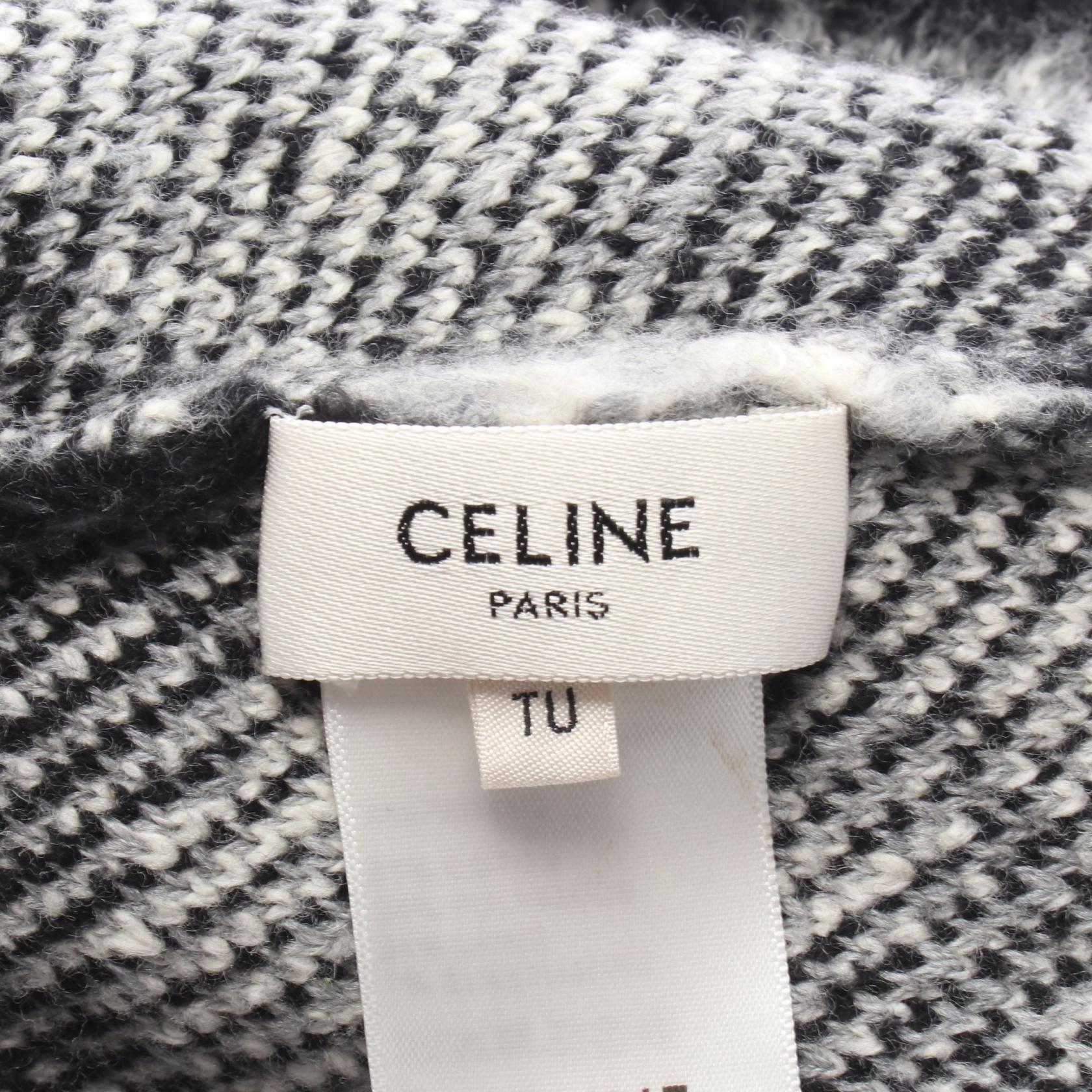セリーヌ CELINE × Aime Deweerdt ウールコットンニットキャップ