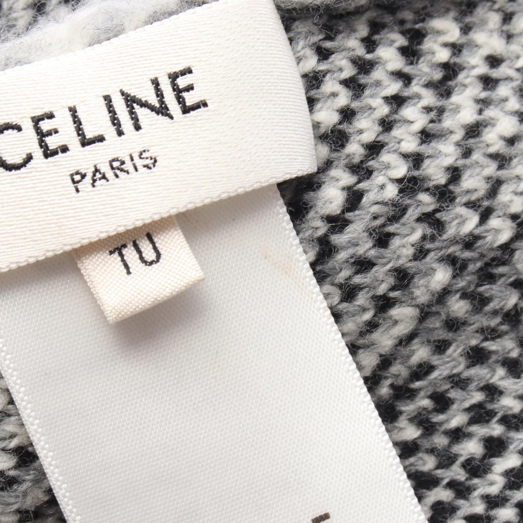 セリーヌ CELINE × Aime Deweerdt ウールコットンニットキャップ