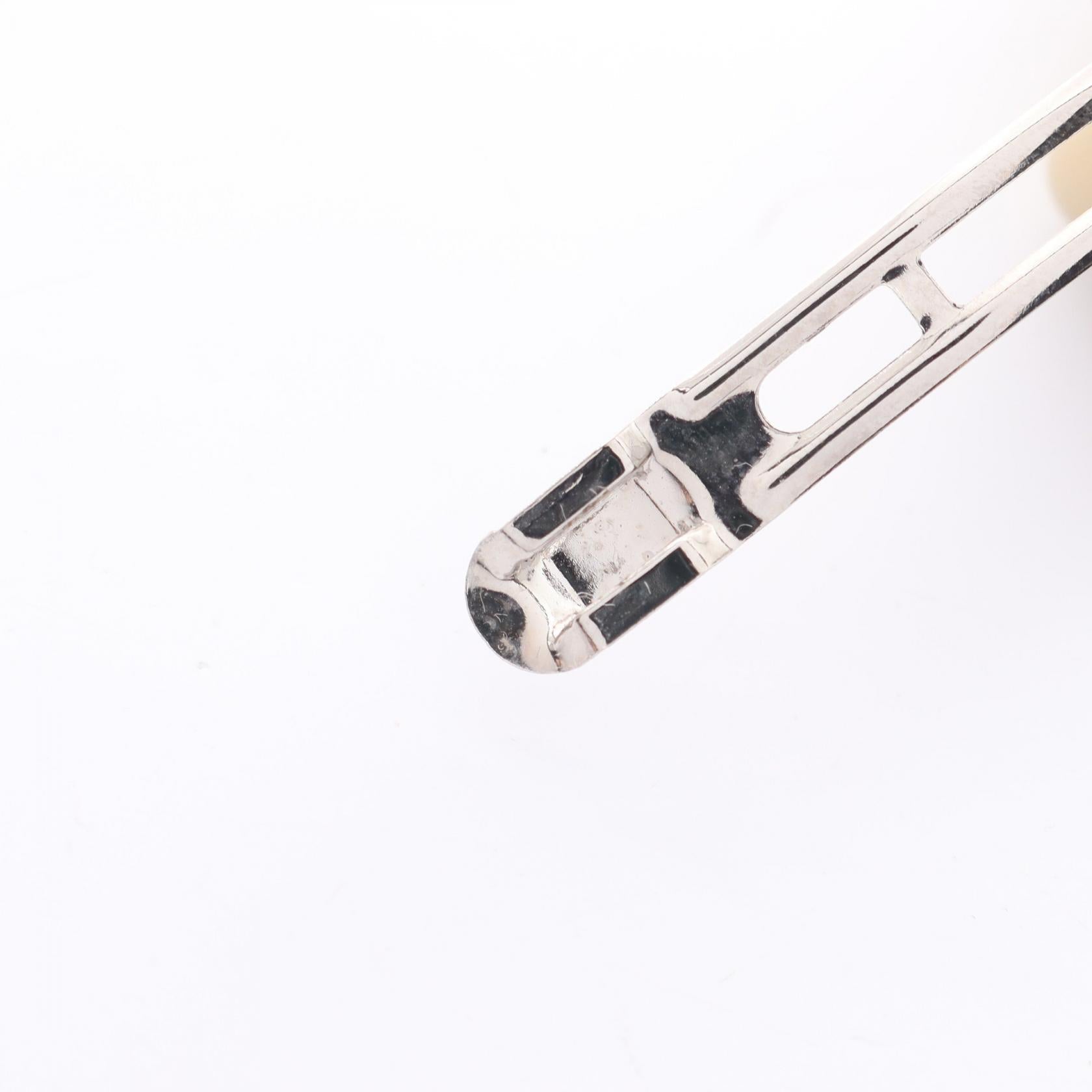 エルメス シェーヌ ダンクル トリマイロン PM ステンレス バレッタ