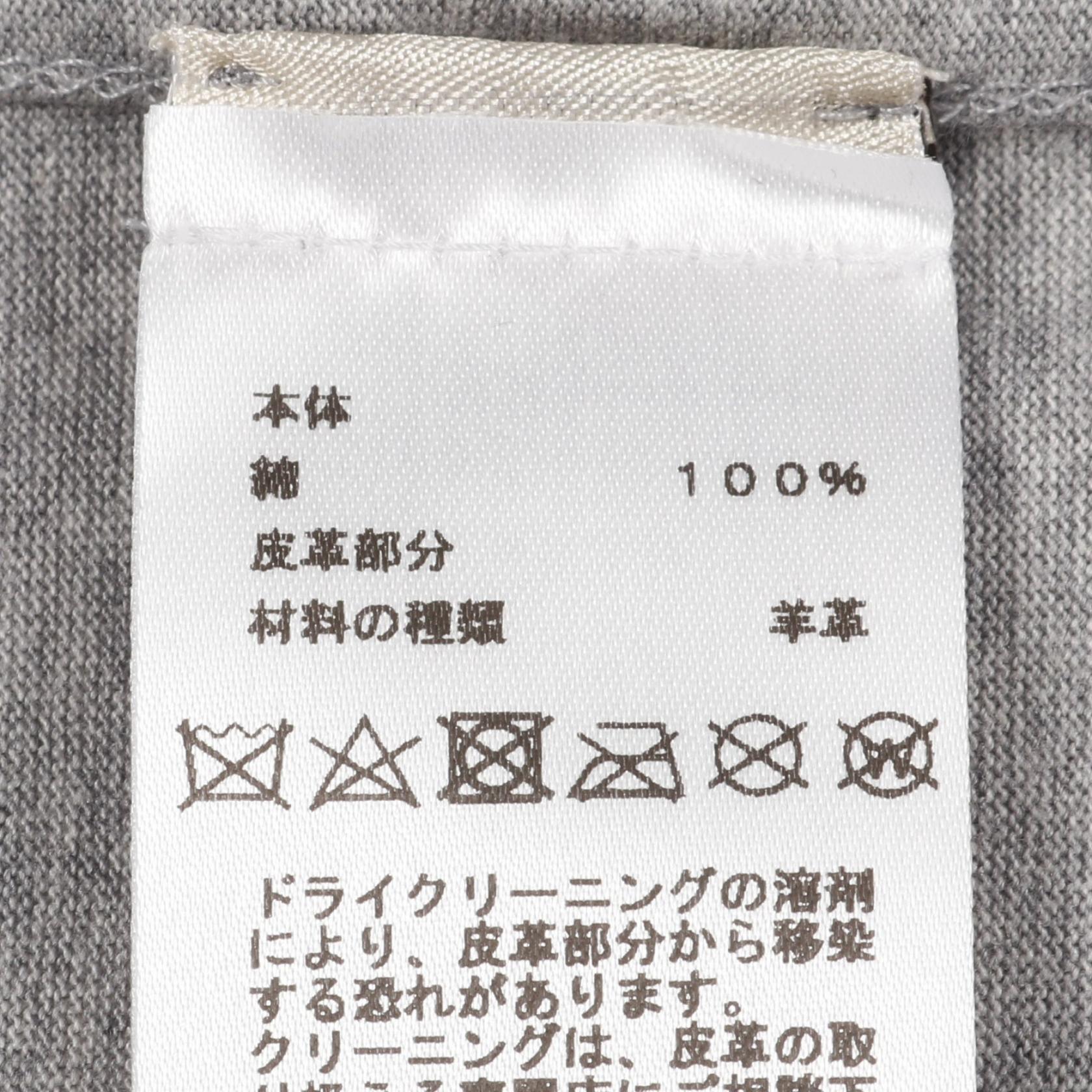 エルメス ミニレザーパッチ コットントップス