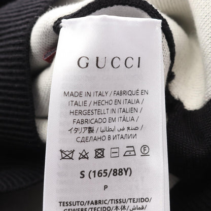 グッチ ロゴインターシャ コットンウールシルクワンピース