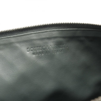 ボッテガ・ヴェネタイントレチャートレザークラッチバッグ