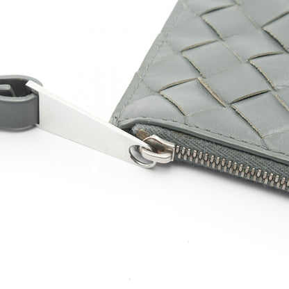 ボッテガ・ヴェネタイントレチャートレザークラッチバッグ