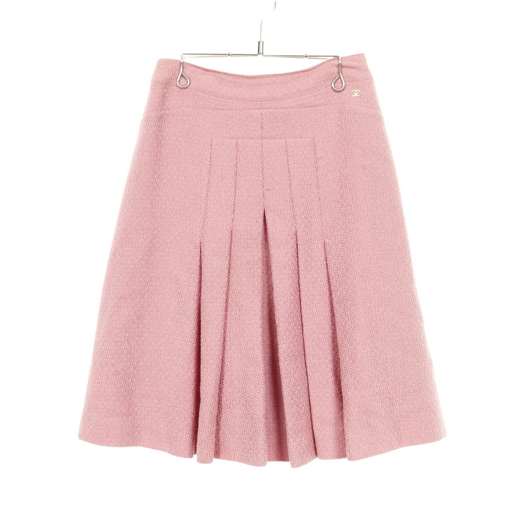 シャネル ココマーク ツイード ウール ナイロン スカート