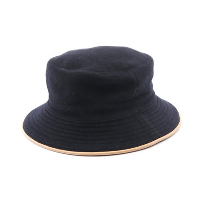 エルメス バケットハット レザーカシミヤハット